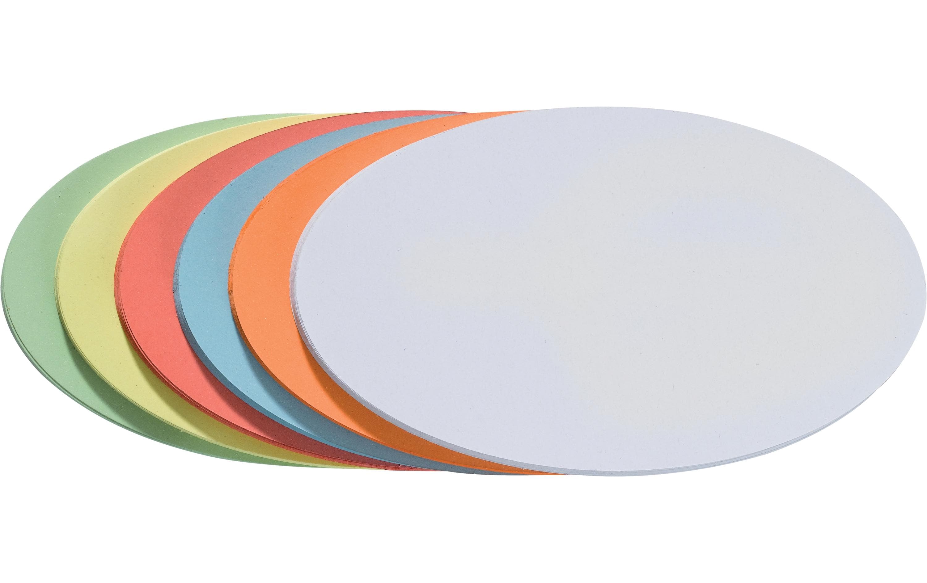 1343148 - Mediatech FRANKEN selbstklebende Moderationskarten Oval, 190 x 110 mm, sortiert, 300 Stück kaufen Schweiz | Mediatech.ch