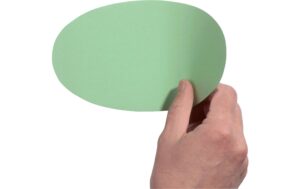 1343148_1 - Mediatech FRANKEN selbstklebende Moderationskarten Oval, 190 x 110 mm, sortiert, 300 Stück
