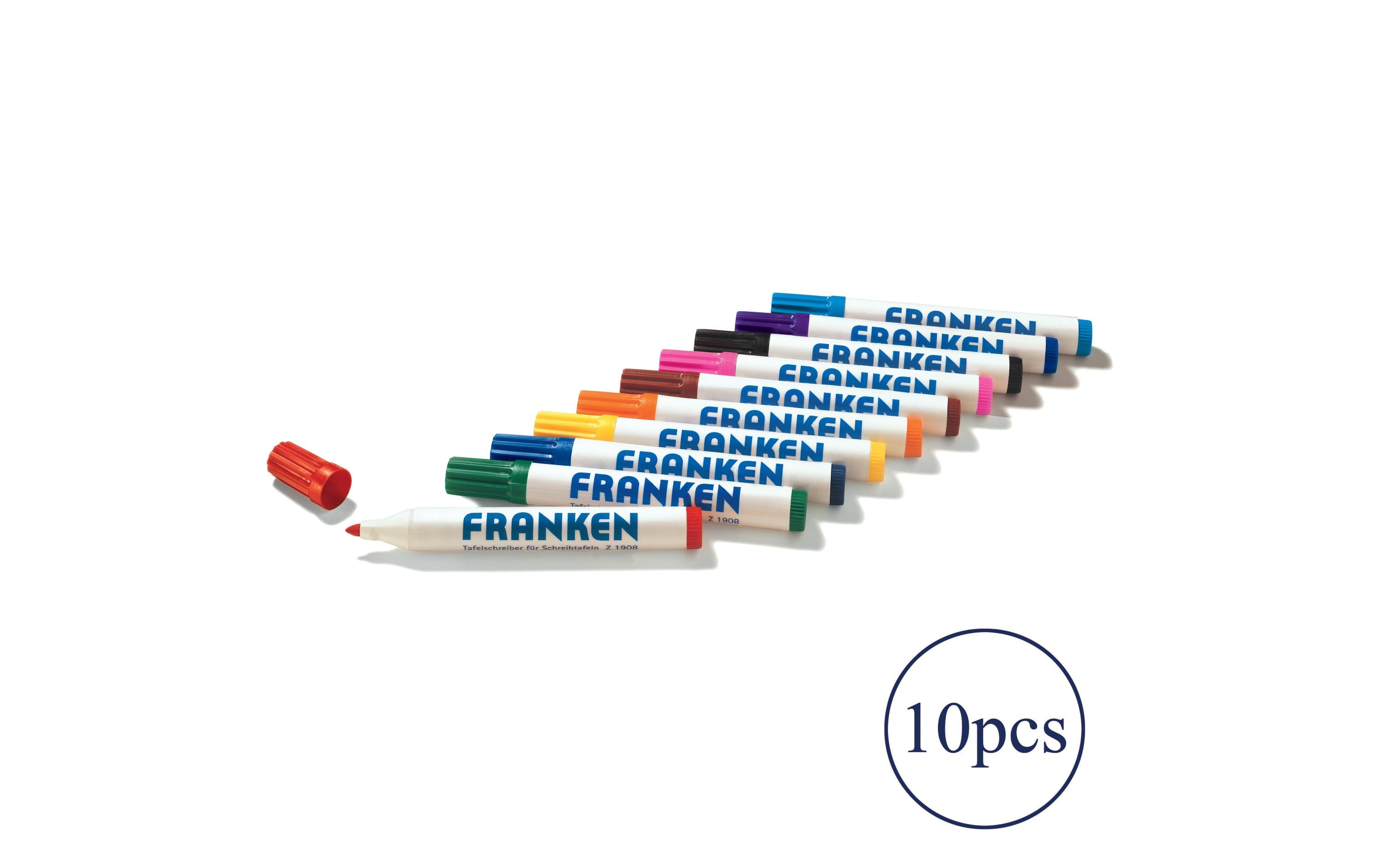 1343153_1 - Mediatech FRANKEN Tafelschreiber, 2-6 mm, 10 Stück sortiert