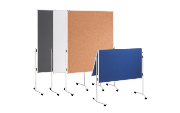 FRANKEN Moderationstafel ECO, 120 x 150 cm grau/Filz, einteilig