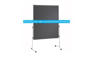 FRANKEN Moderationstafel ECO, 120 x 150 cm grau/Filz, einteilig