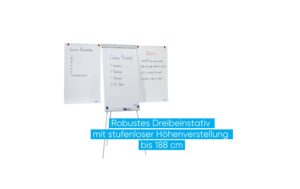 1343242_2 - Mediatech FRANKEN Flipchart X-tra!Line Standard Plus Dreibeinstativ, 68 x 105 cm, magnethaftend