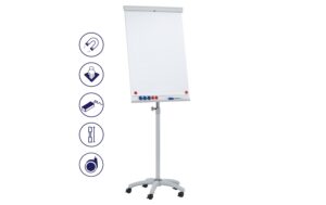 FRANKEN Flipchart X-tra!Line Mobil mit Laufrollen, 68 x 105 cm, magnethaftend