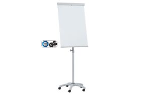 FRANKEN Flipchart X-tra!Line Mobil mit Laufrollen, 68 x 105 cm, magnethaftend