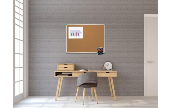 1343334_3 - Mediatech FRANKEN Korktafel U-Act!Line 80 x 60 cm, braun