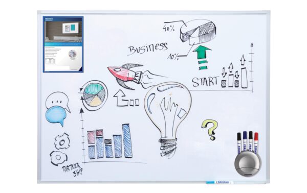 1343421_2 - Mediatech FRANKEN Schreibtafel X-tra!Line, emailliert 100 x 75 cm