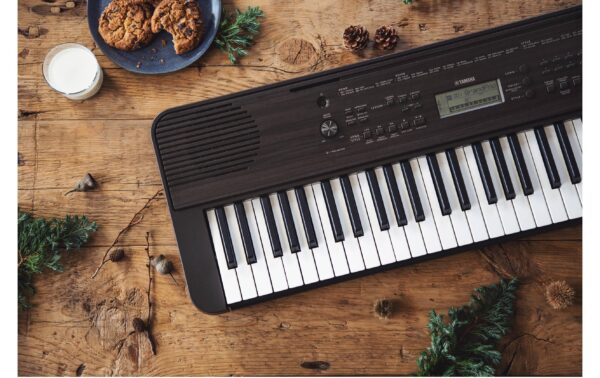 1344375_4 - Mediatech Yamaha PSR-E360DW Portable Keyboard, 61 Keys, Dark Walnut