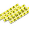 134642 - Mediatech Lightwin LWL Kennzeichnungsaufkleber, Warnung vor Laserstrahlen 160 Stk.