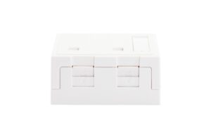 1346513_1 - Mediatech Dätwyler AP Gehäuse Keystone 2x mit Staubschutz