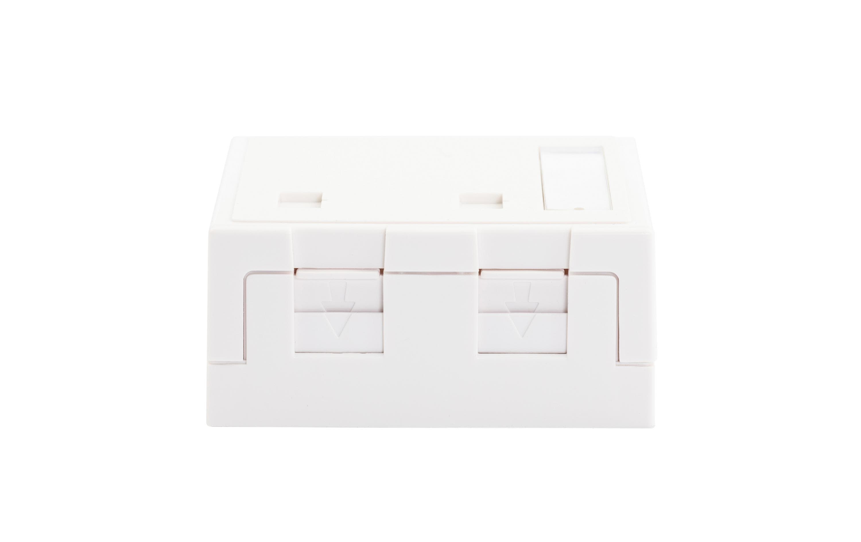 1346513_1 - Mediatech Dätwyler AP Gehäuse Keystone 2x mit Staubschutz