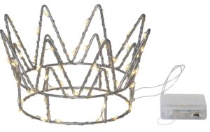1347312_0 - Mediatech Star Trading Tischdekoration Crown inkl. LED WW, exkl. Batterie 3x AA, IP20