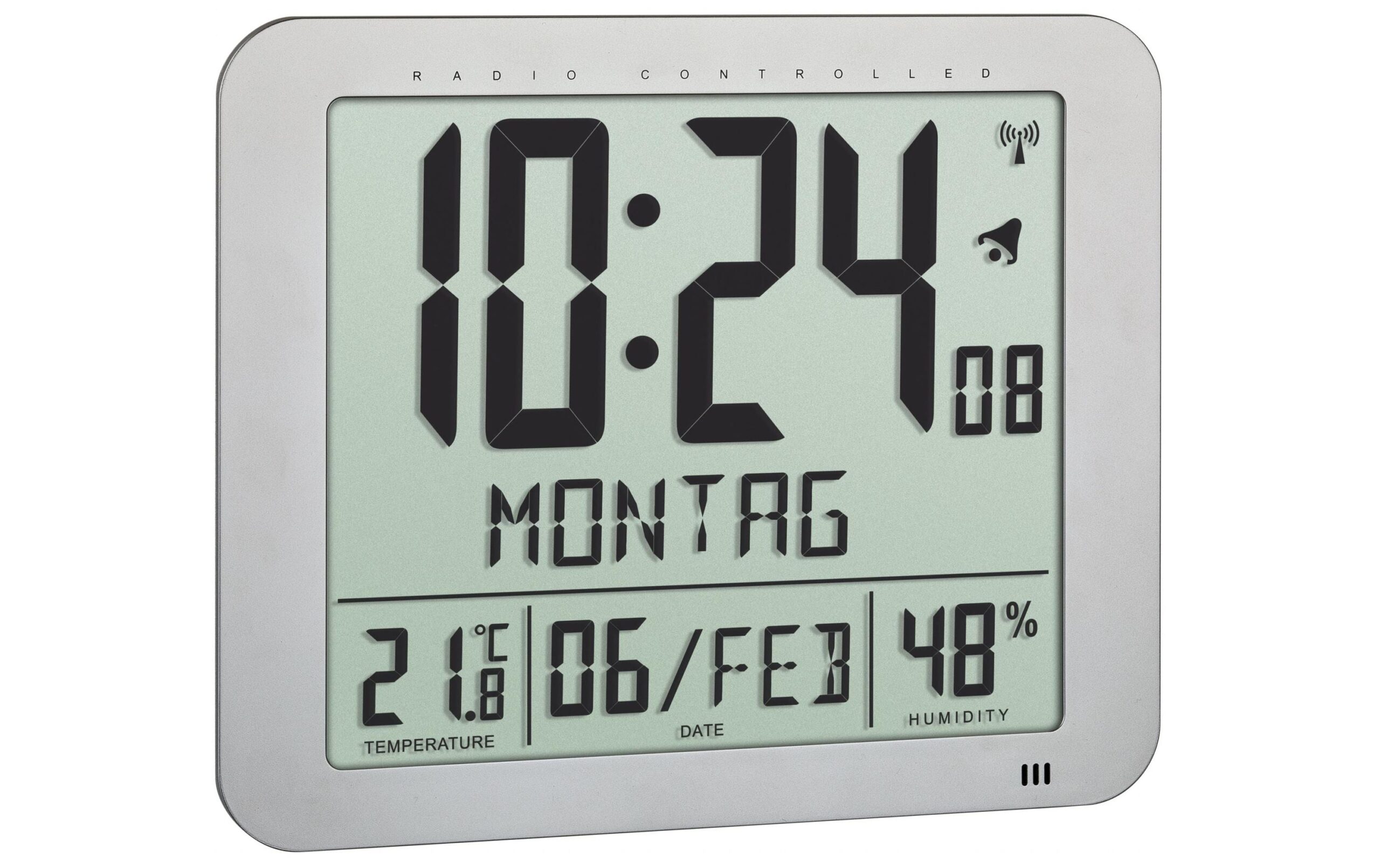 1348917 - Mediatech TFA Dostmann TFA Funk-Wanduhr ohne Batterie kaufen | Mediatech.ch