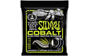 Ernie Ball 3721 Slinky Cobalt, 3er Pack E-Gitarren Saitensatz, Regular 10-46