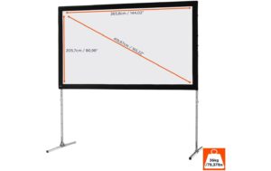Celexon, Mobil Expert, Leinwand, 16:9 Faltrahmen, 366x206cm, Frontprojektionstuch