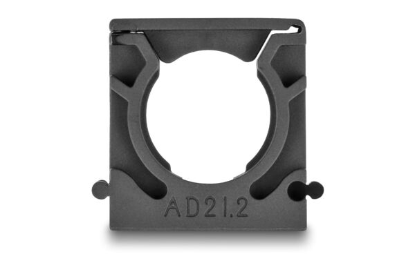 1354532_3 - Mediatech Delock Kabelschlauchhalter 21.2mm, 4 Stück mit Verschlussclip, schwarz