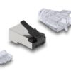 1358778 - Mediatech Delock RJ45 Stecker, FTP, Cat.6, 50er Set mit robuster Rastnase und Knickschutzhülle