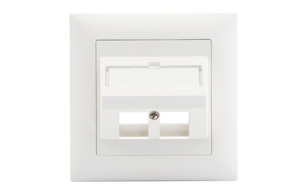 1358957_2 - Mediatech Dätwyler UP60 Schrägaus-Dose 2x KS, weiss