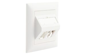 1358957_3 - Mediatech Dätwyler UP60 Schrägaus-Dose 2x KS, weiss