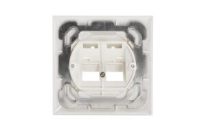 1358957_5 - Mediatech Dätwyler UP60 Schrägaus-Dose 2x KS, weiss