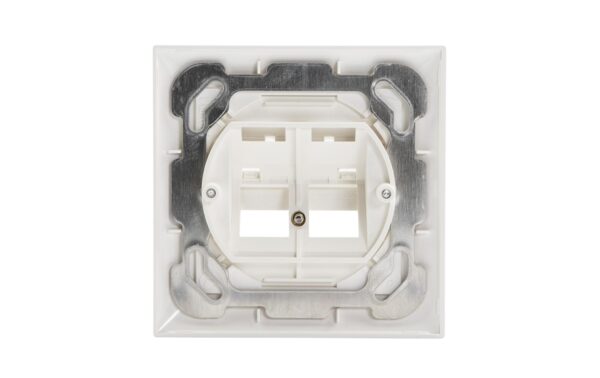1358957_5 - Mediatech Dätwyler UP60 Schrägaus-Dose 2x KS, weiss