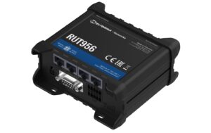 Teltonika LTE Dual-SIM Industrierouter RUT956, 4xLAN, WLAN, LTE&WLAN&GPS Ant
