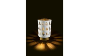STT LED Glas White tree Lantern S indoor, 1LED ww, D10x H15