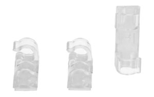 Max Hauri Kabelclips-Set 8mm transparent, 18 Stk