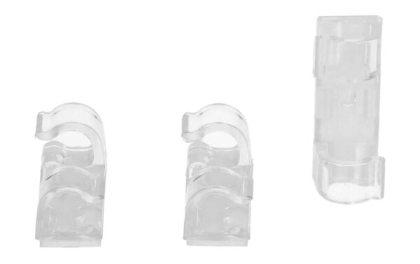 Max Hauri Kabelclips-Set 8mm transparent, 18 Stk
