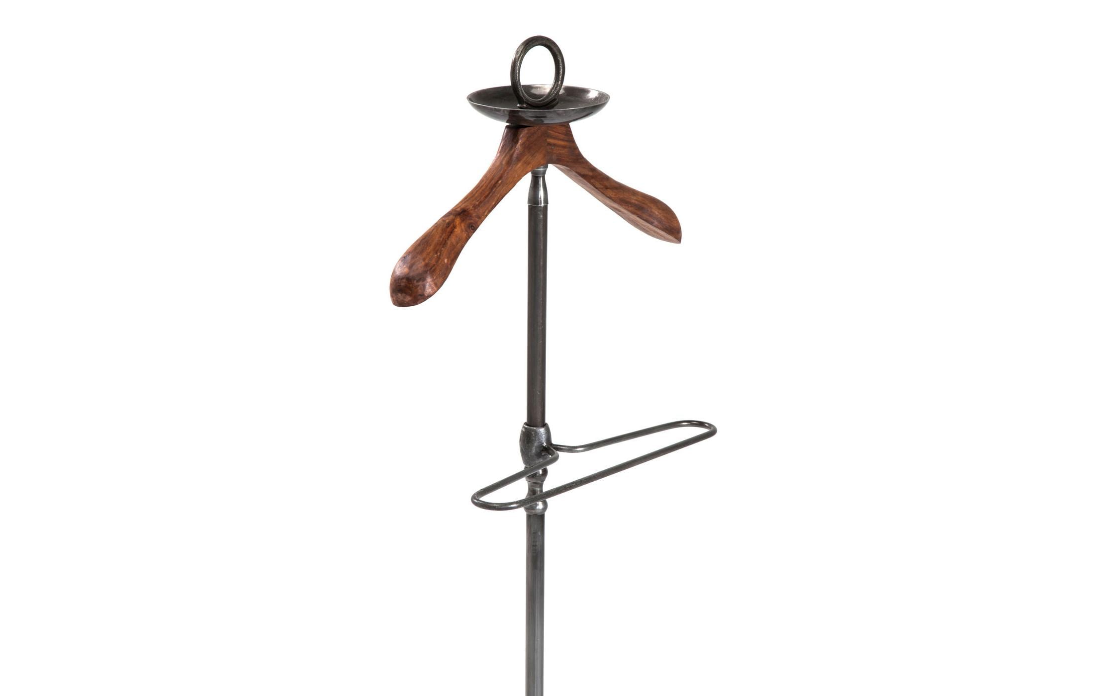 1366668_1 - Mediatech Kare Herrendiener CosmopolitanBraun-Schwarz 124x49x29 cm (HxBxL), Holz, Metall