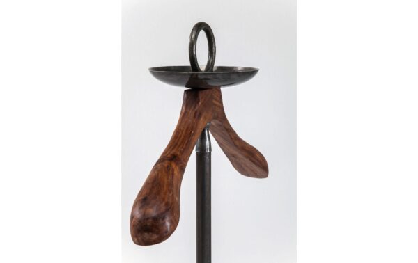 1366668_2 - Mediatech Kare Herrendiener CosmopolitanBraun-Schwarz 124x49x29 cm (HxBxL), Holz, Metall