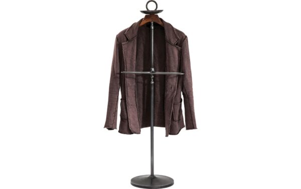 1366668_4 - Mediatech Kare Herrendiener CosmopolitanBraun-Schwarz 124x49x29 cm (HxBxL), Holz, Metall