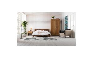 1366668_5 - Mediatech Kare Herrendiener CosmopolitanBraun-Schwarz 124x49x29 cm (HxBxL), Holz, Metall