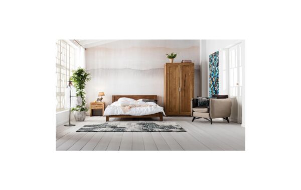 1366668_5 - Mediatech Kare Herrendiener CosmopolitanBraun-Schwarz 124x49x29 cm (HxBxL), Holz, Metall