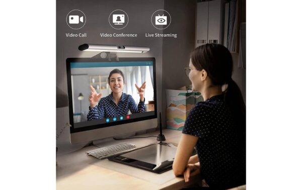 4smarts 2in1 LightBar + FullHD Webcam USB, Full HD, schwarz