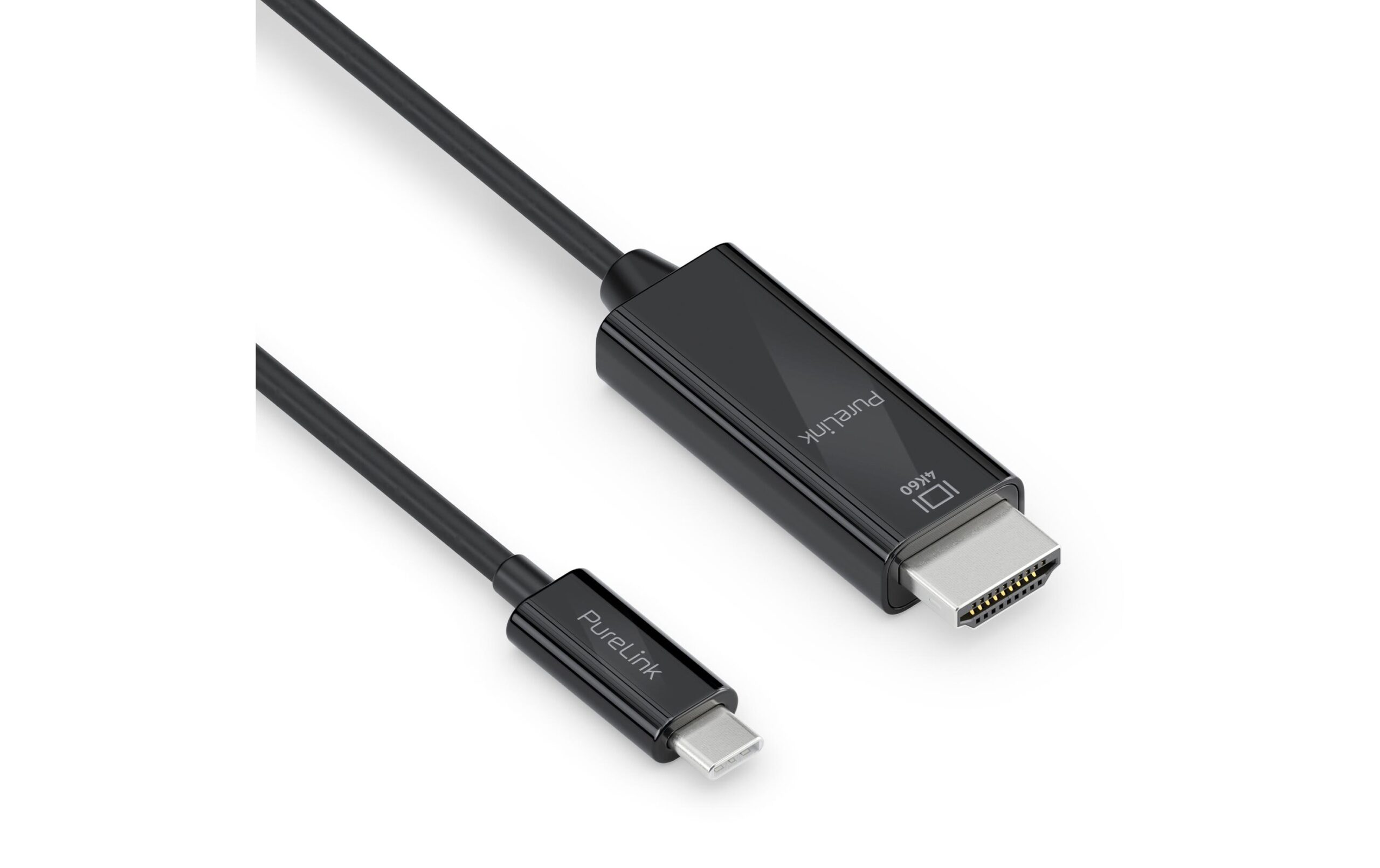 1372460 - Mediatech Purelink USB-C auf HDMI Kabel 1m 4K60Hz, iSerie, Farbe: schwarz kaufen Schweiz | Mediatech.ch