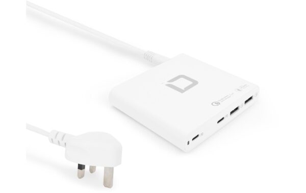 1376538_3 - Mediatech Dicota Univ Laptop Charger Universal PRO EU/UK (120W), weiss