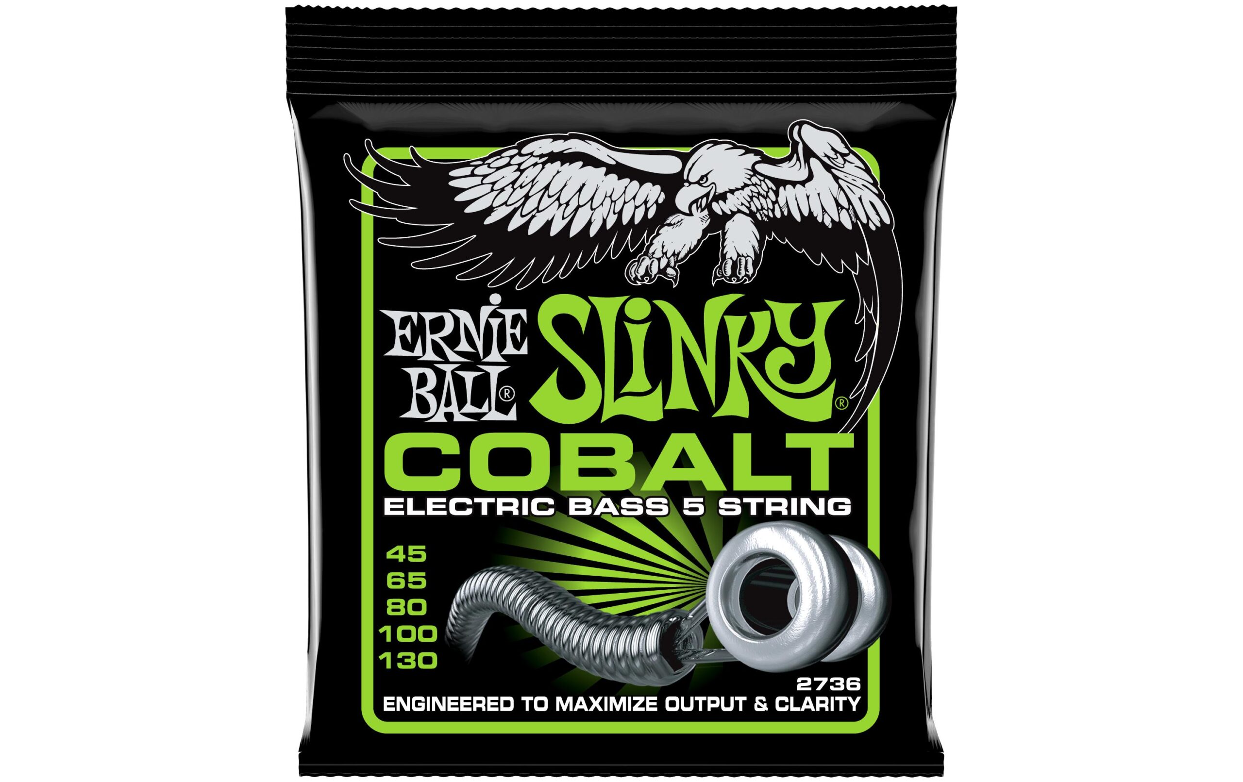 1380389 - Mediatech Ernie Ball 2736 Slinky Cobalt E-Bass Saitensatz, 5-String, Regular 45-130 kaufen Schweiz | Mediatech.ch