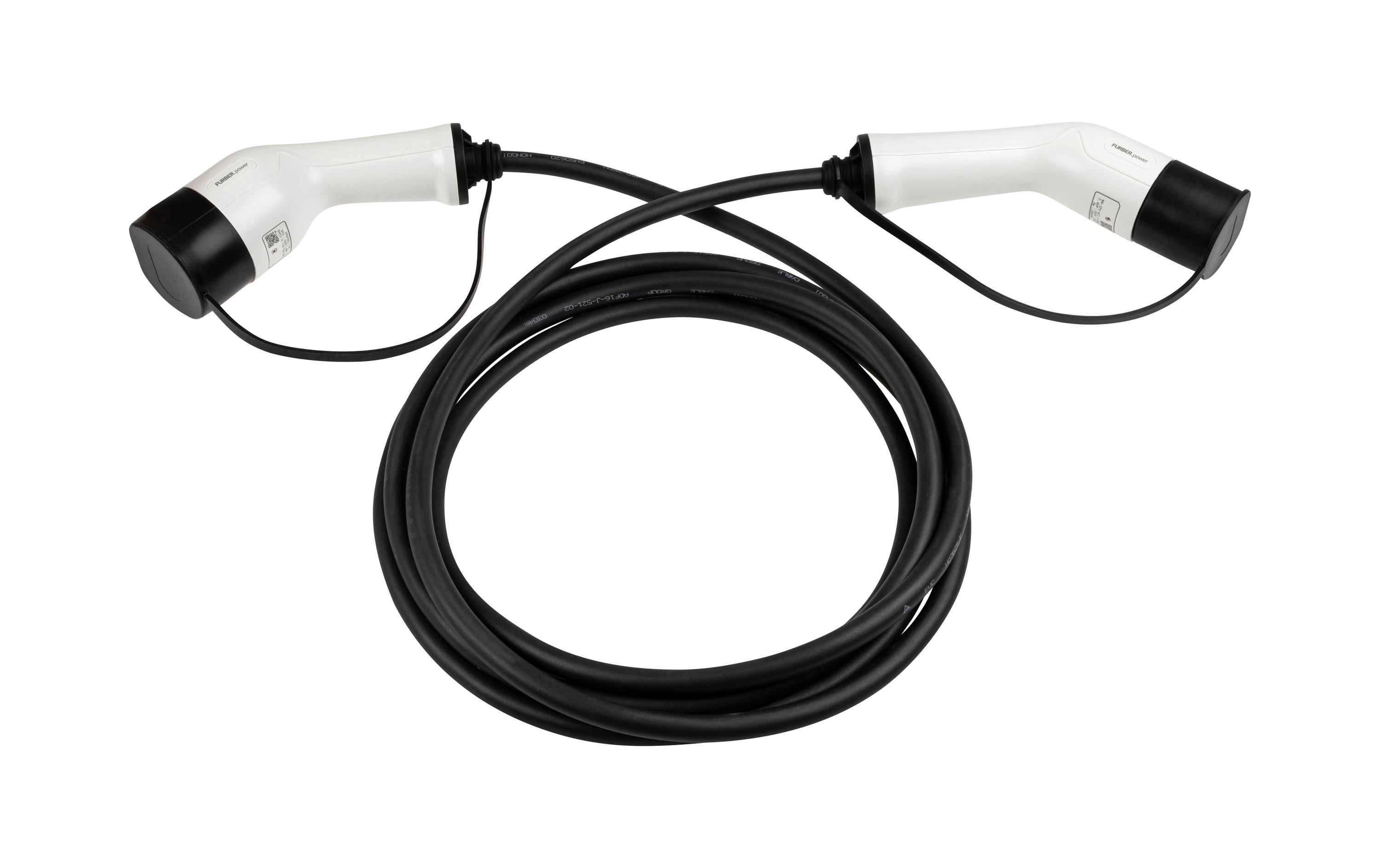 1382899 - Mediatech F.power Typ 2 Ladekabel THOR 7.4kW 5m einphasig, 250V, 32A, gerade