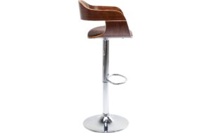 1384211_2 - Mediatech Kare Barhocker Monaco Schoko 106x48x48 cm (HxBxL), Kunstleder, Metall,