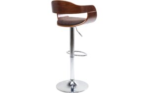 1384211_3 - Mediatech Kare Barhocker Monaco Schoko 106x48x48 cm (HxBxL), Kunstleder, Metall,