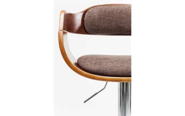 1384211_5 - Mediatech Kare Barhocker Monaco Schoko 106x48x48 cm (HxBxL), Kunstleder, Metall,