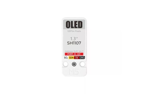 1385392_3 - Mediatech M5Stack OLED Unit 1.3 128 X 64 Display 128 X 64 Pixles Display