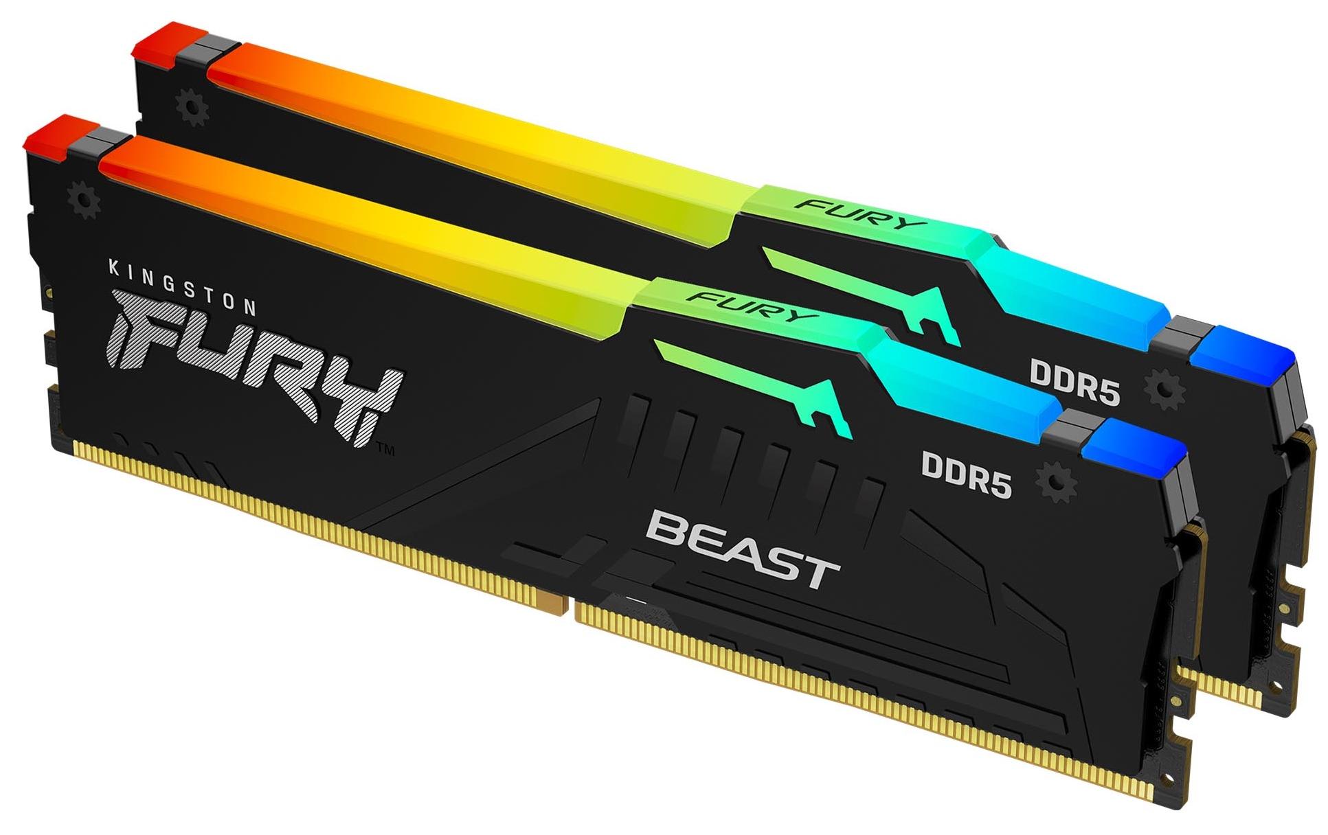 1387272 - Mediatech Kingston FURY Beast RGB DDR5 16GB 2-Kit 5200MT/s 2x 8GB, CL40, 1.25V, 288Pin kaufen | Mediatech.ch