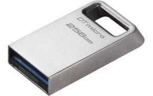 Kingston DT Micro 200MBs USB 3.2 Gen1 256GB Metallgehäuse, ultrakompakt