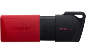 Kingston DTr Exodia M 128GB, USB 3.2 mit Schutzkappe (rot) & Schlüsselring