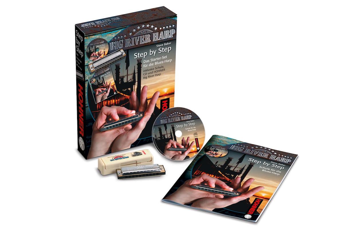 Hohner Blues Starter Set E Lern-Pack, Step by Step, C, Englisch