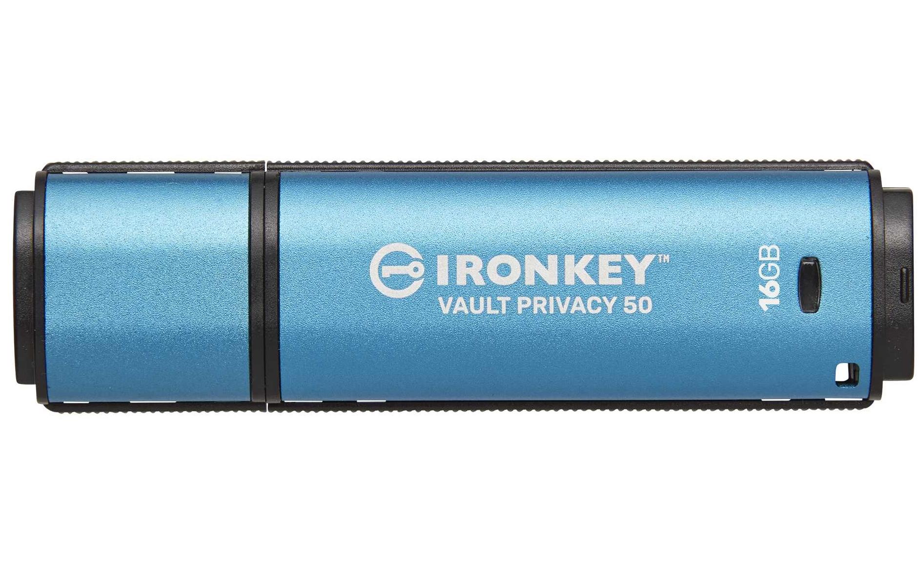 1389973 - Mediatech Kingston IronKey Vault Privacy 50 16GB USB3.2 (Typ-A), AES-256 Encrypted, FIPS 197 kaufen Schweiz | Mediatech.ch