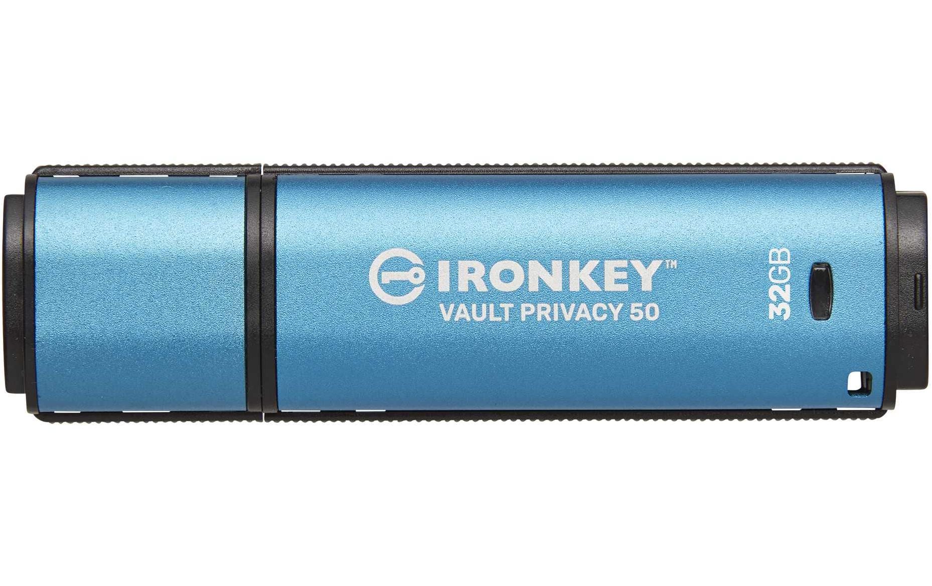 Kingston IronKey Vault Privacy 50 32GB USB3.2 (Typ-A), AES-256 Encrypted, FIPS 197