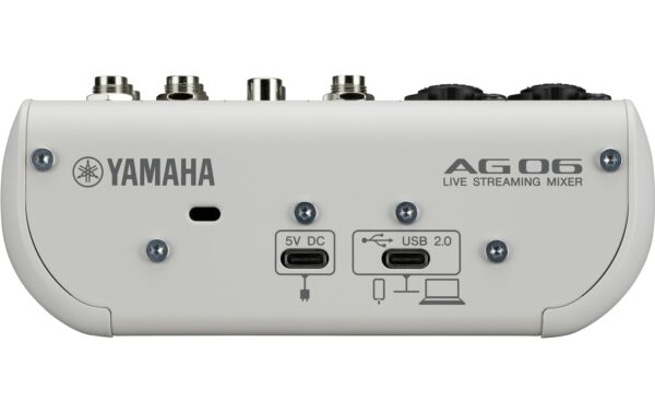 Yamaha AG06 MK2 White 6-Kanal Mischpult, Audiointerface