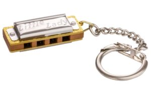 Hohner Miniature Little Lady Keychain Mundharmonika, Mini, Schlüsselanhänger